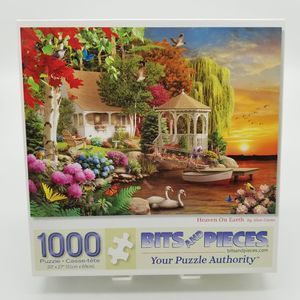 Bits and Pieces Heaven On Earth 1000 pc Jigsaw Puzzle Complete Pre Owned